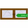 Pricing Tilt-and-Turn 1680x680 mm REHAU ENERGY-SAVING SYNEGO MD GOLDEN OAK two-sided. Price: 2040,42 zł