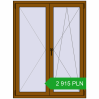 Pricing Tilt-and-Turn 1200x1600 mm REHAU OPTIMUM EURO-DESIGN 70 GOLDEN OAK two-sided. Price: 2 914.65 PLN