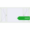 Ustalenie cen Okna skrzydłowe 2700x1400 mm REHAU OPTIMUM EURO-DESIGN 70 RAL 9016 Traffic white dwustronny. Cena: 422,90 €