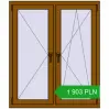 Pricing Tilt-and-Turn 1100x1300 mm REHAU OPTIMUM EURO-DESIGN 70 GOLDEN OAK two-sided. Price: 1 902.88 PLN