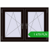 Pricing Tilt-and-Turn 1080x770 mm REHAU ENERGY-SAVING SYNEGO MD BLACK_BROWN two-sided. Price: 1478,97 zł