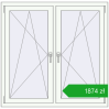 Pricing Tilt-and-Turn 1260x1235 mm REHAU ENERGY-SAVING SYNEGO MD CHOCOLATE_BROWN external. Price: 1873,93 zł