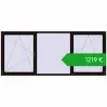 Ustalenie cen Okna skrzydłowe 3080x1290 mm REHAU ENERGY-SAVING SYNEGO MD BLACK_BROWN dwustronny. Cena: 1218,50 €