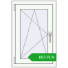 Pricing Tilt-and-Turn 530x790 mm REHAU OPTIMUM EURO-DESIGN 70 RAL 9016 Traffic white two-sided. Price: 602.73 PLN