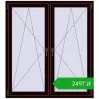 Ustalenie cen Okna skrzydłowe 1380x1520 mm REHAU ENERGY-SAVING SYNEGO MD CHOCOLATE_BROWN dwustronny. Cena: 2497,32 zł