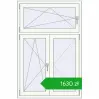 Pricing Tilt-and-Turn 1000x1500 mm REHAU OPTIMUM EURO-DESIGN 70 RAL 9016 Traffic white two-sided. Price: 1629,62 zł