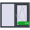 Ustalenie cen Okna skrzydłowe 1050x900 mm EPSILON OPTIMA ANTHRACITE_GREY_STRUKTURAL dwustronny. Cena: 164,59 €