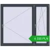 Pricing Tilt-and-Turn 1750x1500 mm REHAU OPTIMUM EURO-DESIGN 70 ANTHRACITE_GREY_STRUKTURAL two-sided. Price: 4 335.01 PLN