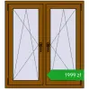 Pricing Tilt-and-Turn 1020x1130 mm REHAU ENERGY-SAVING SYNEGO MD GOLDEN OAK two-sided. Price: 1999,14 zł