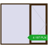 Pricing Tilt-and-Turn 2400x2100 mm REHAU OPTIMUM EURO-DESIGN 70 DARK_OAK two-sided. Price: 4 197.47 PLN