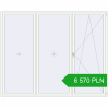 Pricing Tilt-and-Turn 3000x2400 mm REHAU OPTIMUM EURO-DESIGN 70 RAL 9016 Traffic white two-sided. Price: 6 570.15 PLN