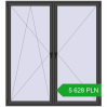 Pricing Tilt-and-Turn 2000x2200 mm REHAU ENERGY-SAVING SYNEGO MD BASALT_GREY two-sided. Price: 5 627.78 PLN