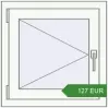 Pricing Tilt-and-Turn 600x600 mm KORSA OPTIMUM REHAU EURO 70 RAL 9016 Traffic white two-sided. Price: 127.44 EUR
