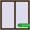 Pricing Tilt-and-Turn 1000x1000 mm REHAU OPTIMUM EURO-DESIGN 70 DARK_OAK two-sided. Price: 920.25 PLN