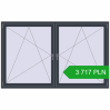 Pricing Tilt-and-Turn 2100x1300 mm REHAU OPTIMUM EURO-DESIGN 70 ANTHRACITE_GREY_STRUKTURAL two-sided. Price: 3 716.53 PLN