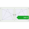 Ustalenie cen Okna skrzydłowe 1770x905 mm REHAU ENERGY-SAVING SYNEGO MD RAL 9016 Traffic white dwustronny. Cena: 367,60 €