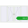 Pricing Tilt-and-Turn 2300x1400 mm REHAU OPTIMUM EURO-DESIGN 70 RAL 9016 Traffic white two-sided. Price: 555,48 €