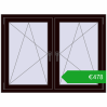 Ustalenie cen Okna skrzydłowe 1335x995 mm REHAU ENERGY-SAVING SYNEGO MD CHOCOLATE_BROWN dwustronny. Cena: 477,74 €