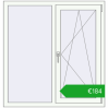 Ustalenie cen Okna skrzydłowe 1150x1200 mm EPSILON OPTIMA ANTHRACITE_GREY_STRUKTURAL zewnętrzny. Cena: 183,52 €