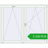 Pricing Tilt-and-Turn 1750x1450 mm REHAU OPTIMUM EURO-DESIGN 70 RAL 9016 Traffic white two-sided. Price: 2 233.55 PLN