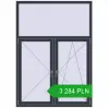 Pricing Tilt-and-Turn 1400x1950 mm REHAU OPTIMUM EURO-DESIGN 70 ANTHRACITE_GREY_STRUKTURAL two-sided. Price: 3 284.06 PLN