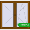Pricing Tilt-and-Turn 1480x1440 mm REHAU OPTIMUM EURO-DESIGN 70 GOLDEN OAK two-sided. Price: 2 871.89 PLN