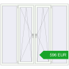 Pricing Tilt-and-Turn 2000x1800 mm REHAU OPTIMUM EURO-DESIGN 70 RAL 9016 Traffic white two-sided. Price: 595.53 EUR