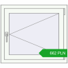 Pricing Tilt-and-Turn 800x700 mm REHAU OPTIMUM EURO-DESIGN 70 RAL 9016 Traffic white two-sided. Price: 661.96 PLN