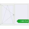 Pricing Tilt-and-Turn 1950x1500 mm REHAU OPTIMUM EURO-DESIGN 70 RAL 9016 Traffic white two-sided. Price: 1 880.34 PLN