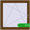 Ustalenie cen Okna skrzydłowe 1150x1150 mm EPSILON OPTIMA WALNUT dwustronny. Cena: 216,19 €
