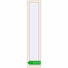 Pricing Tilt-and-Turn 400x2000 mm REHAU OPTIMUM EURO-DESIGN 70 CREAME_WHITE_50L-2 two-sided. Price: 726.24 PLN