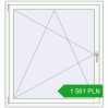 Pricing Tilt-and-Turn 1170x1270 mm REHAU OPTIMUM EURO-DESIGN 70 RAL 9016 Traffic white two-sided. Price: 1 561.05 PLN
