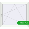 Pricing Tilt-and-Turn 1300x1150 mm REHAU ENERGY-SAVING SYNEGO MD LIGHT_OAK external. Price: 1 826.94 PLN