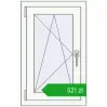 Ustalenie cen Okna rozwierne 500x800 mm REHAU OPTIMUM EURO-DESIGN 70 RAL 9016 Traffic white dwustronny. Cena: 521,08 zł
