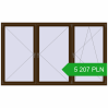 Pricing Tilt-and-Turn 2700x1600 mm REHAU OPTIMUM EURO-DESIGN 70 DARK_OAK two-sided. Price: 5 207.38 PLN