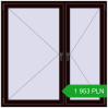 Ustalenie cen Okna skrzydłowe 1500x1500 mm REHAU OPTIMUM EURO-DESIGN 70 CHOCOLATE_BROWN dwustronny. Cena: 1 953.05 PLN