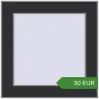 Pricing Tilt-and-Turn 400x400 mm KORSA OPTIMUM REHAU EURO 70 ANTHRACITE_GREY_GLATT two-sided. Price: 50.42 EUR