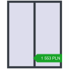 Pricing Tilt-and-Turn 1300x1603 mm REHAU OPTIMUM EURO-DESIGN 70 ANTHRACITE_GREY_STRUKTURAL two-sided. Price: 1 552.77 PLN