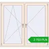 Pricing Tilt-and-Turn 1500x1400 mm REHAU OPTIMUM EURO-DESIGN 70 CREAME_WHITE_50L-2 two-sided. Price: 2 703.33 PLN