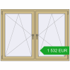 Pricing Tilt-and-Turn 1600x1200 mm ALU STANDARD 72 RAL 1000 Green beige two-sided. Price: 1 532 EUR