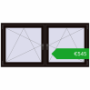 Ustalenie cen Okna skrzydłowe 1815x905 mm REHAU ENERGY-SAVING SYNEGO MD BLACK_BROWN dwustronny. Cena: 545,23 €