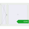 Ustalenie cen Okna skrzydłowe 2000x1600 mm REHAU ENERGY-SAVING SYNEGO MD RAL 9016 Traffic white dwustronny. Cena: 539,80 €