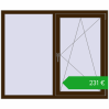 Pricing Tilt-and-Turn 1450x1200 mm EPSILON OPTIMA DARK_OAK two-sided. Price: 230,76 €