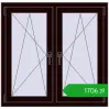 Pricing Tilt-and-Turn 1035x1010 mm REHAU ENERGY-SAVING SYNEGO MD CHOCOLATE_BROWN two-sided. Price: 1706,00 zł