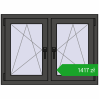 Ustalenie cen Okna skrzydłowe 1020x740 mm REHAU ENERGY-SAVING SYNEGO MD BASALT_GREY dwustronny. Cena: 1417,24 zł