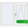 Ustalenie cen Okna skrzydłowe 1050x900 mm EPSILON OPTIMA RAL 9016 Traffic white dwustronny. Cena: 121,35 €