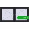 Ustalenie cen Okna skrzydłowe 1770x920 mm REHAU ENERGY-SAVING SYNEGO MD BLACK_ULTI-MATT dwustronny. Cena: 495,18 €