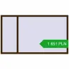 Pricing Tilt-and-Turn 2000x1150 mm REHAU OPTIMUM EURO-DESIGN 70 DARK_OAK two-sided. Price: 1 651.15 PLN