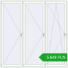 Pricing Tilt-and-Turn 2300x2300 mm REHAU ENERGY-SAVING SYNEGO MD RAL 9016 Traffic white two-sided. Price: 5 847.69 PLN