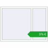 Ustalenie cen Okna skrzydłowe 1500x1100 mm KORSA OPTIMUM REHAU EURO 70. Cena: 376,49 €